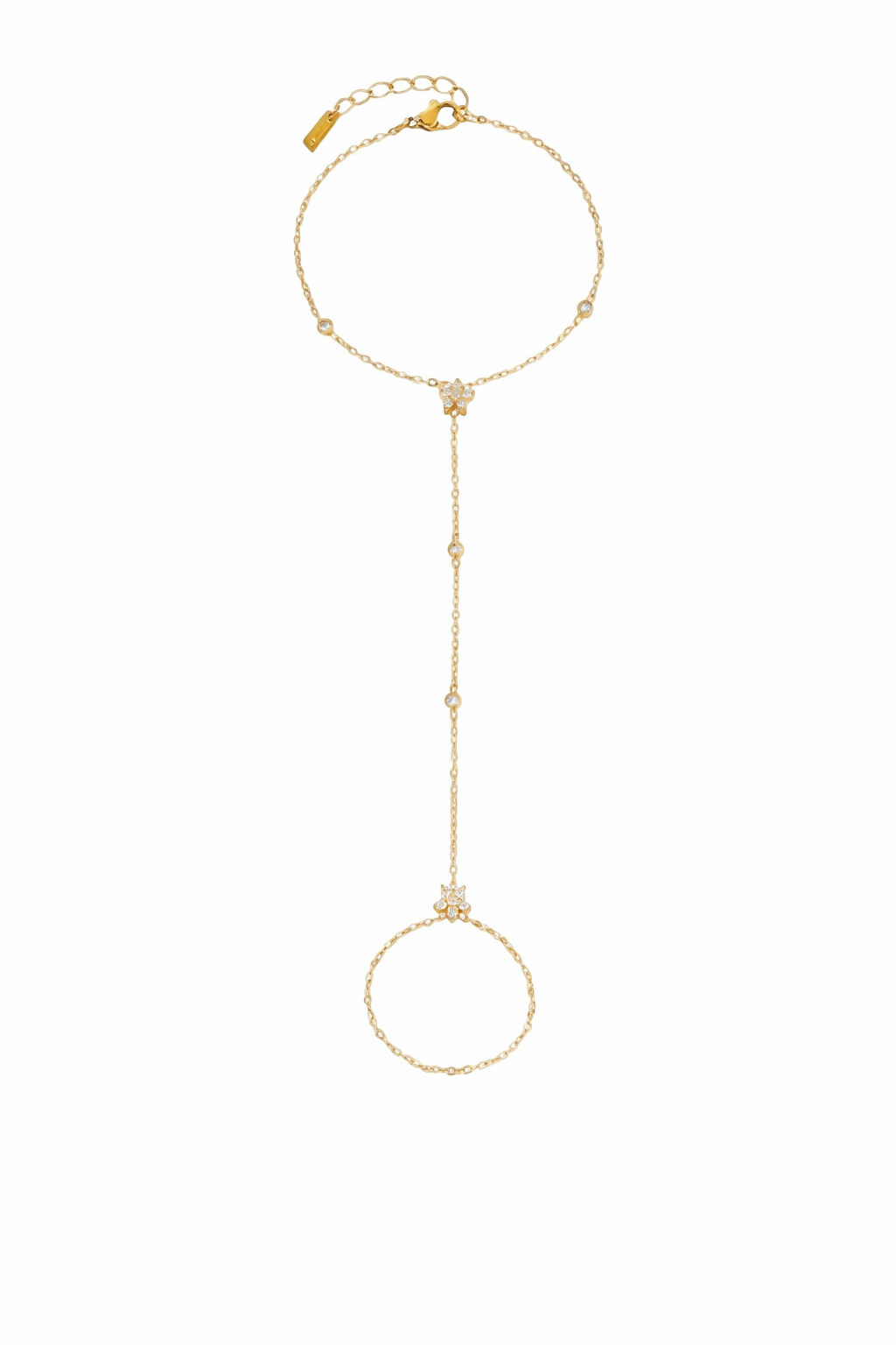 Handchain bloem SA006 goud