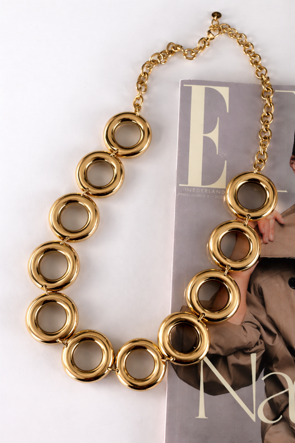 Ketting cirkel SK005 goud