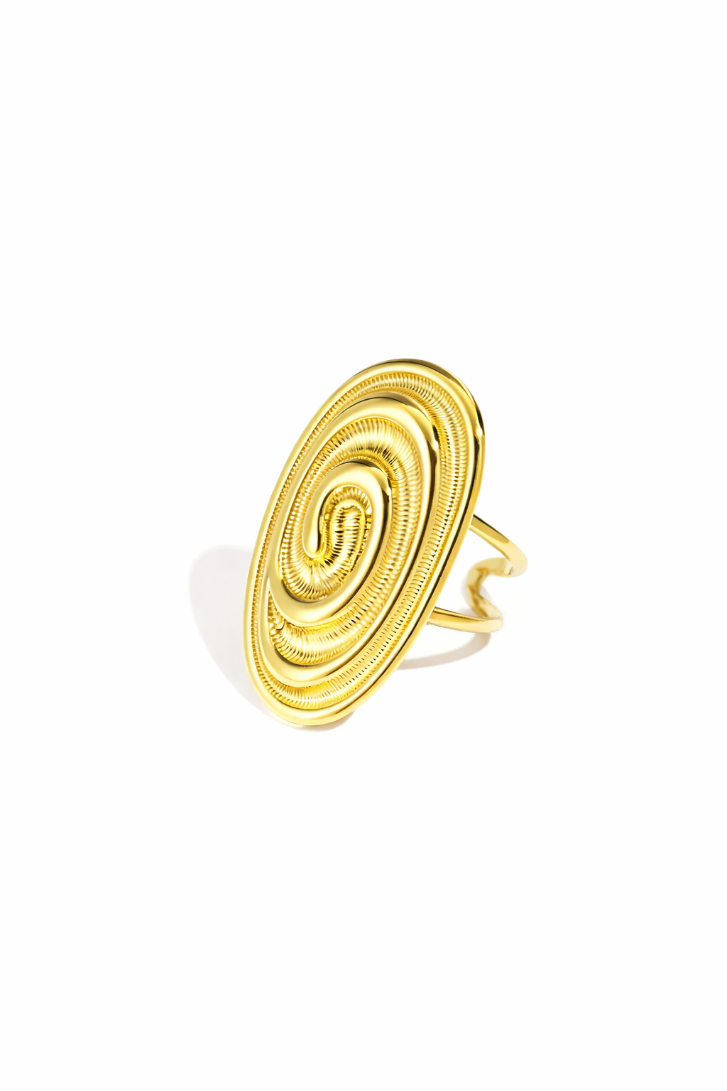 Ring swirl YR002 goud