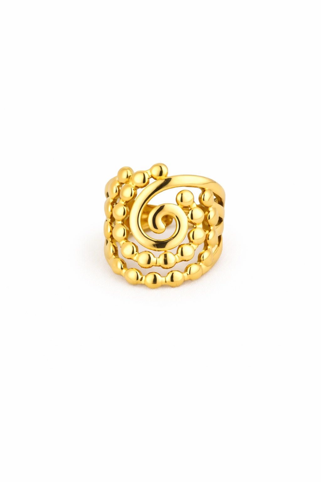 Ring swirl MR005 goud