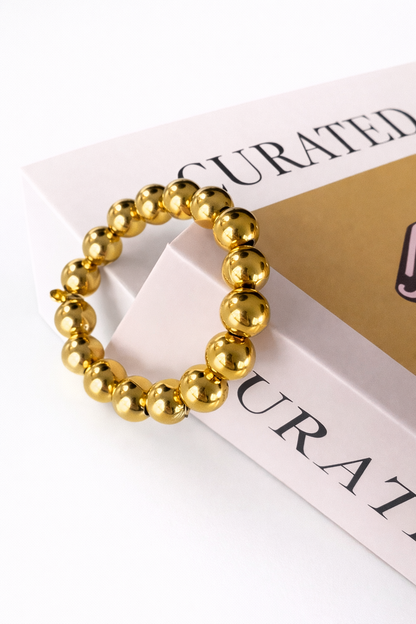 Armband bubble middel MA001 goud