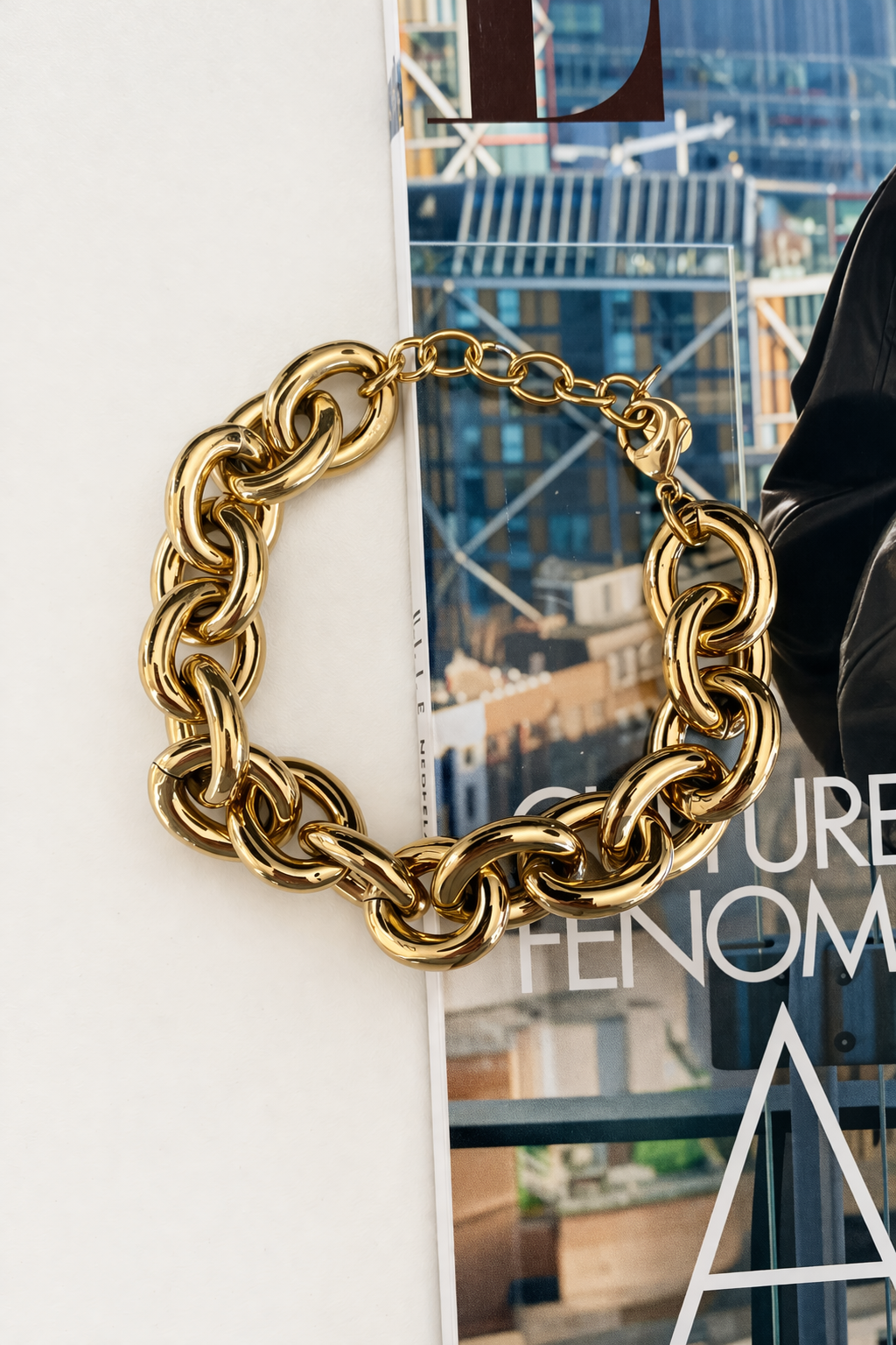 Armband chunky schakel YA005 goud