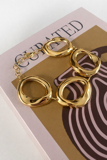 Armband ovaal SA001 goud