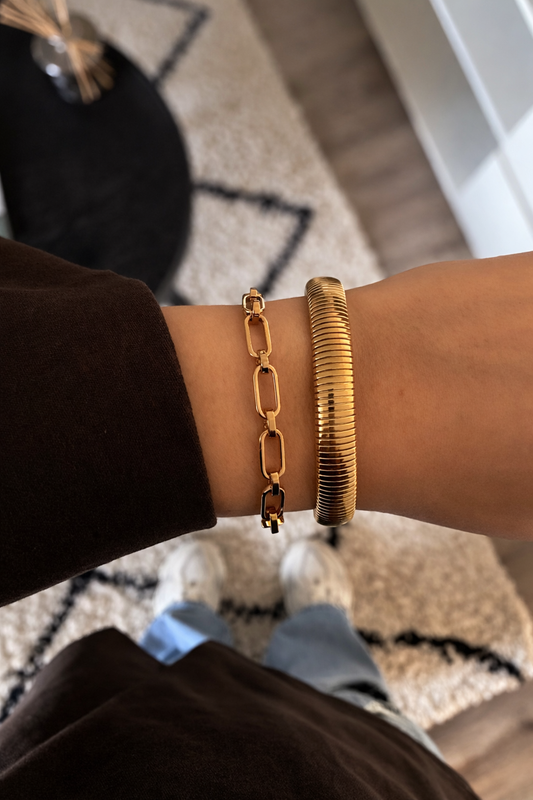 Armband schakel YA002 goud