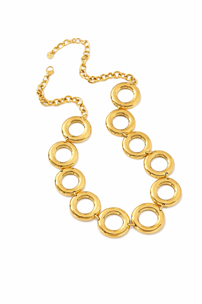 Ketting cirkel SK005 goud