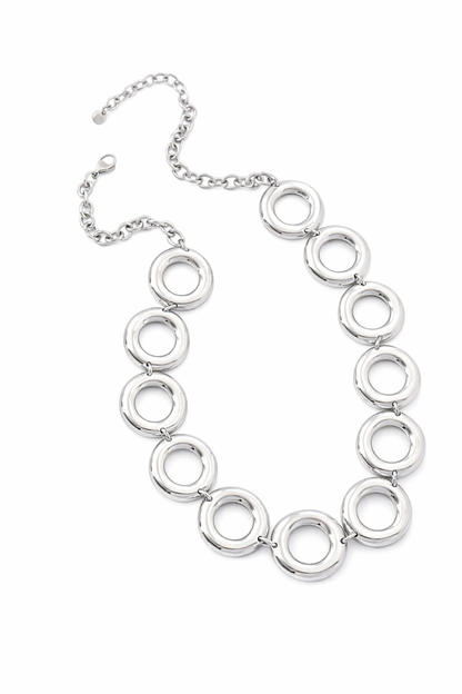 Ketting cirkel SK005 zilver