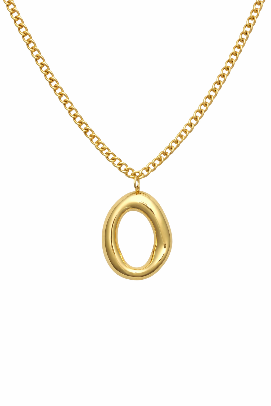 Ketting statement ovaal SK007 goud