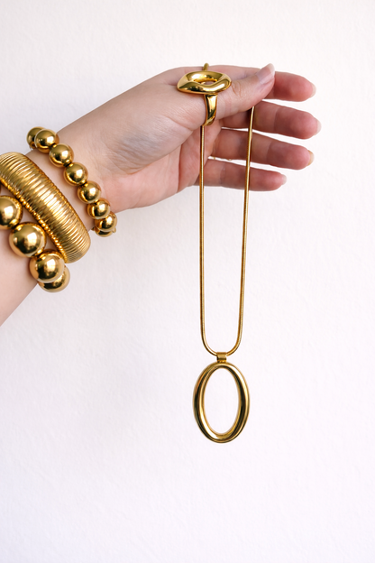 Ketting ovaal SK002 goud