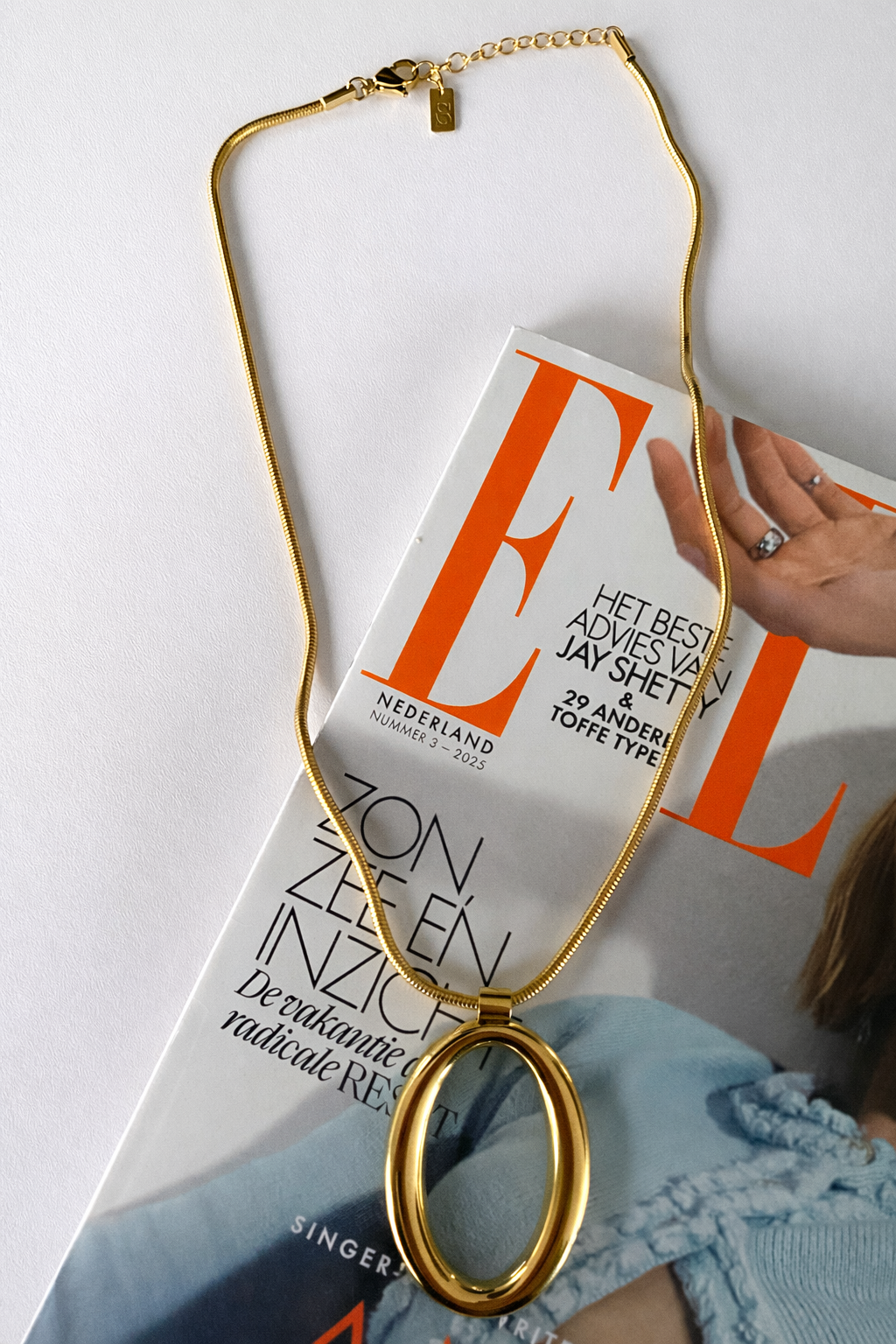 Ketting ovaal SK002 goud