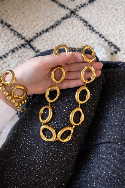 Ketting ovaal SK004 goud
