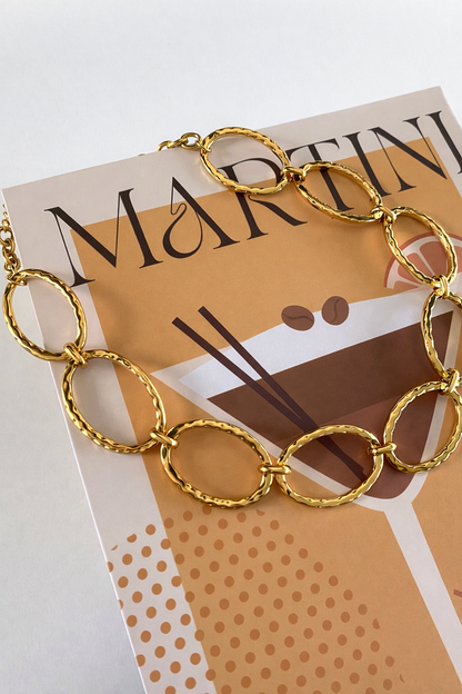 Ketting ovaal YK002 goud