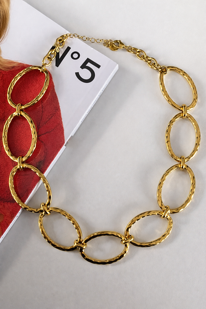 Ketting ovaal YK002 goud