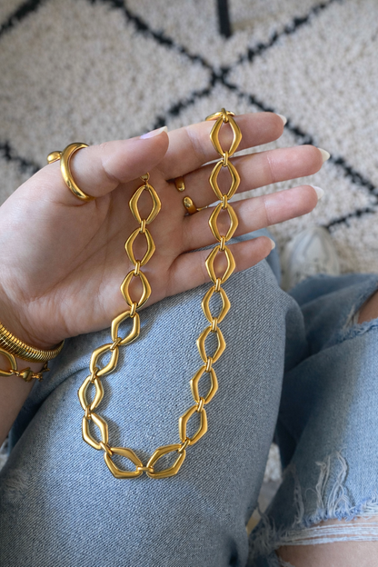 Ketting schakel MK002 goud