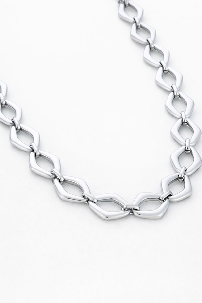 Ketting schakel MK002 zilver