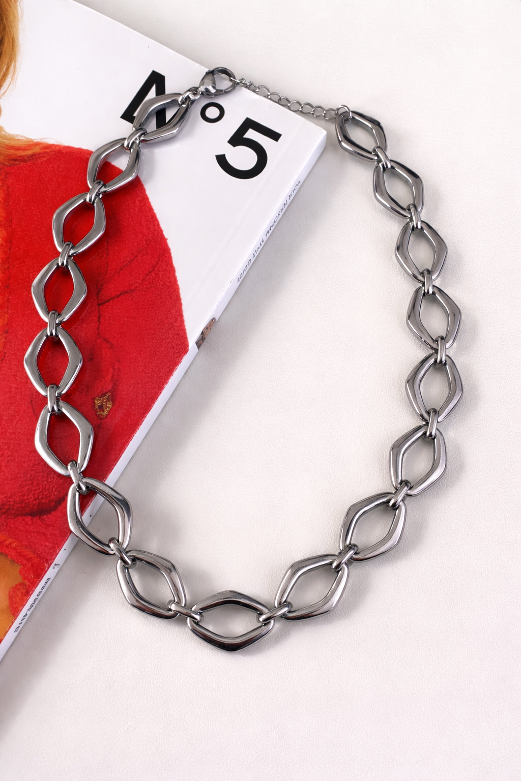 Ketting schakel MK002 zilver