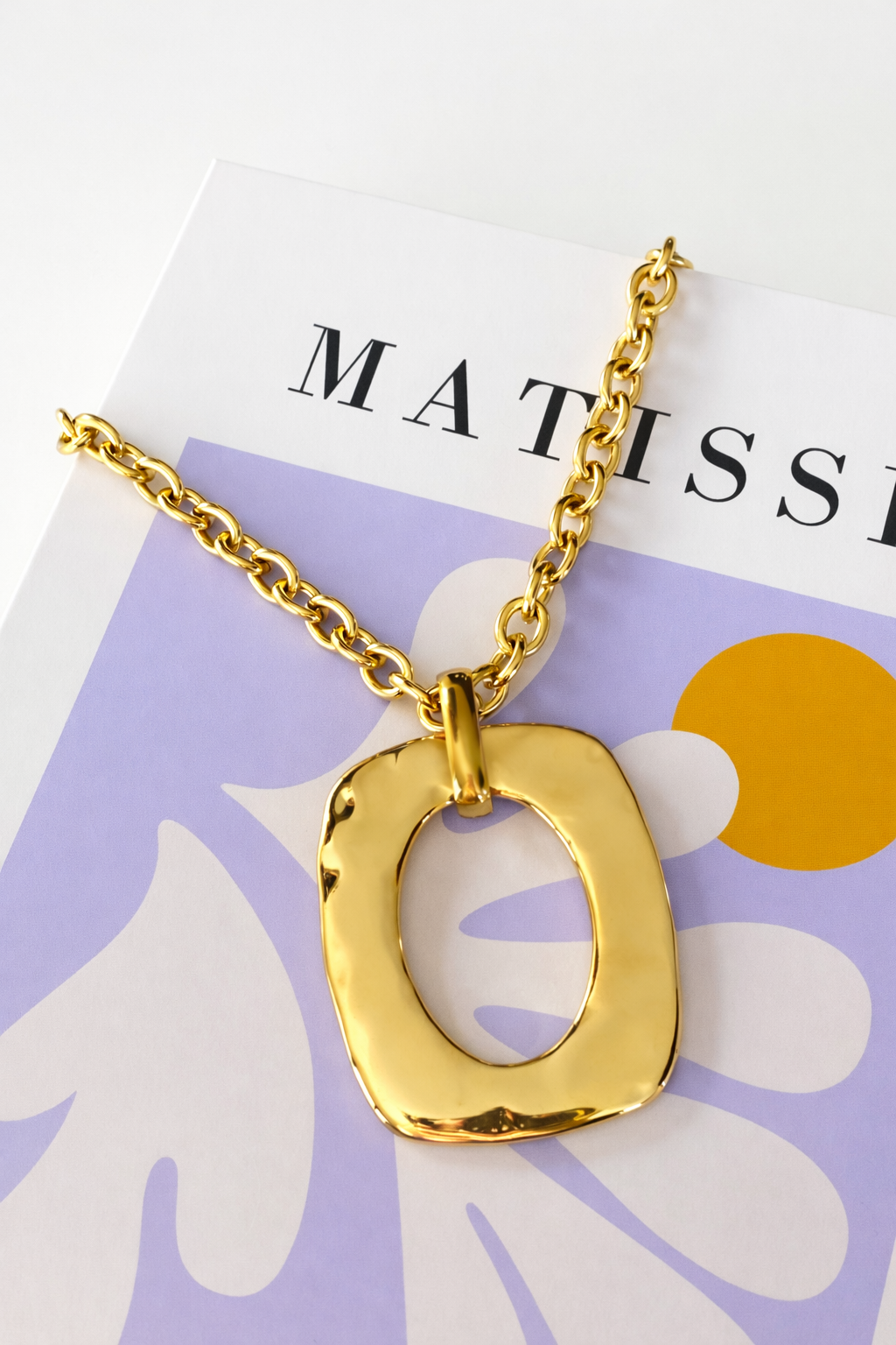 Ketting schakel statement SK006 goud