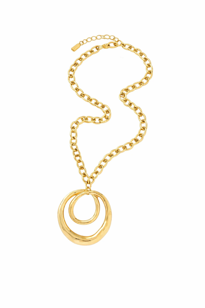 Ketting swirl SK008 goud