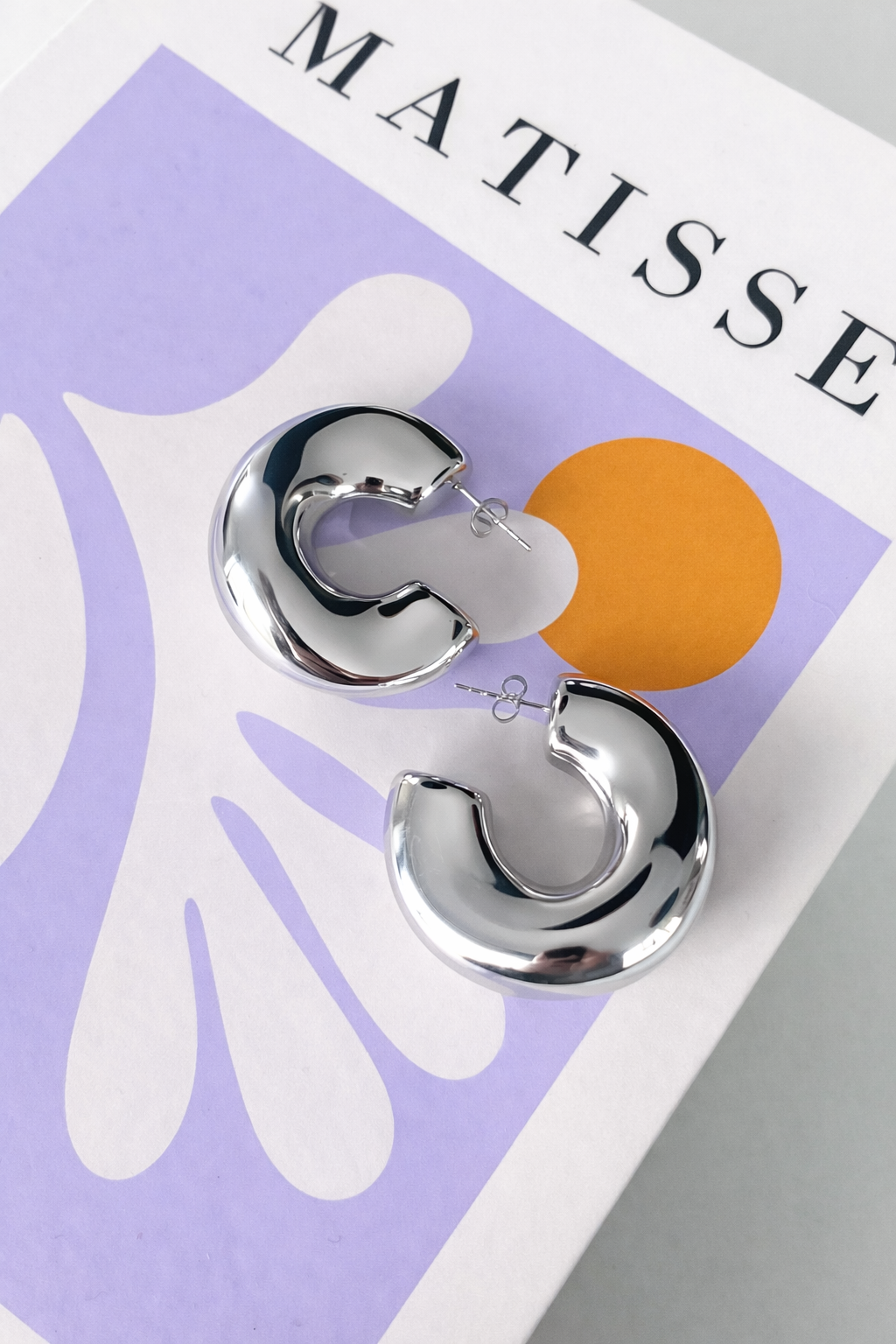 Oorbellen classy hoop SO001 zilver
