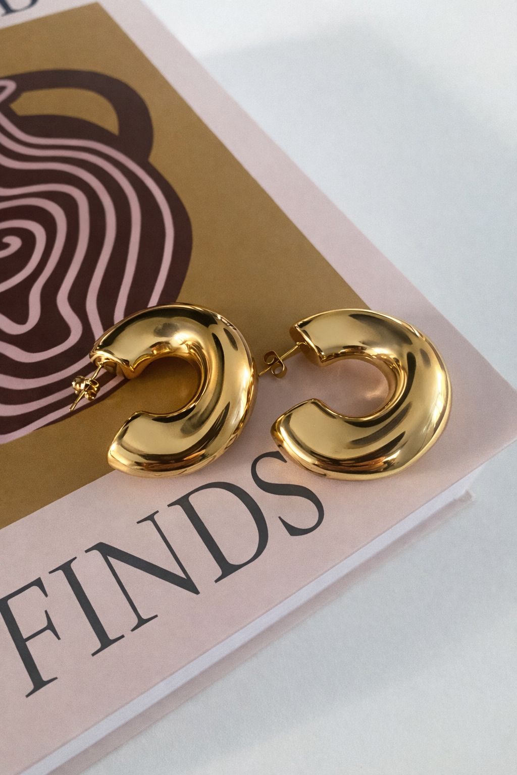 Oorbellen classy hoop SO001 goud
