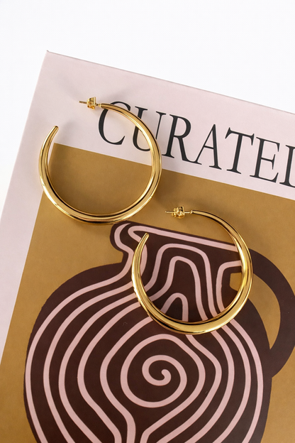 Oorbellen hoops MO003 goud