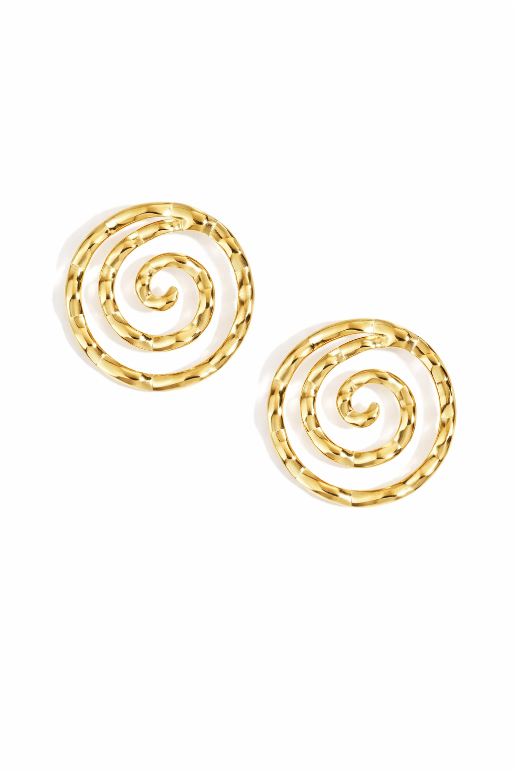 Oorbellen swirl YO005 goud