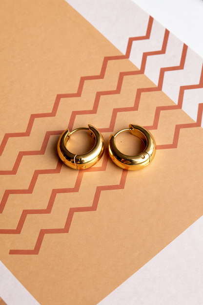 Oorbellen basic hoop YO002 goud