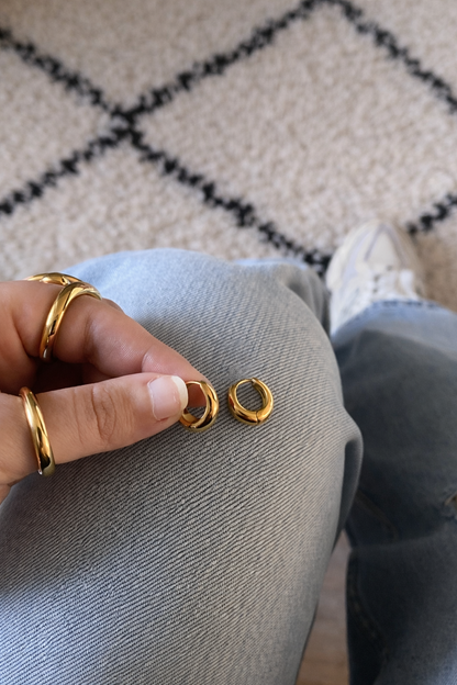 Oorbellen basic hoop YO002 goud