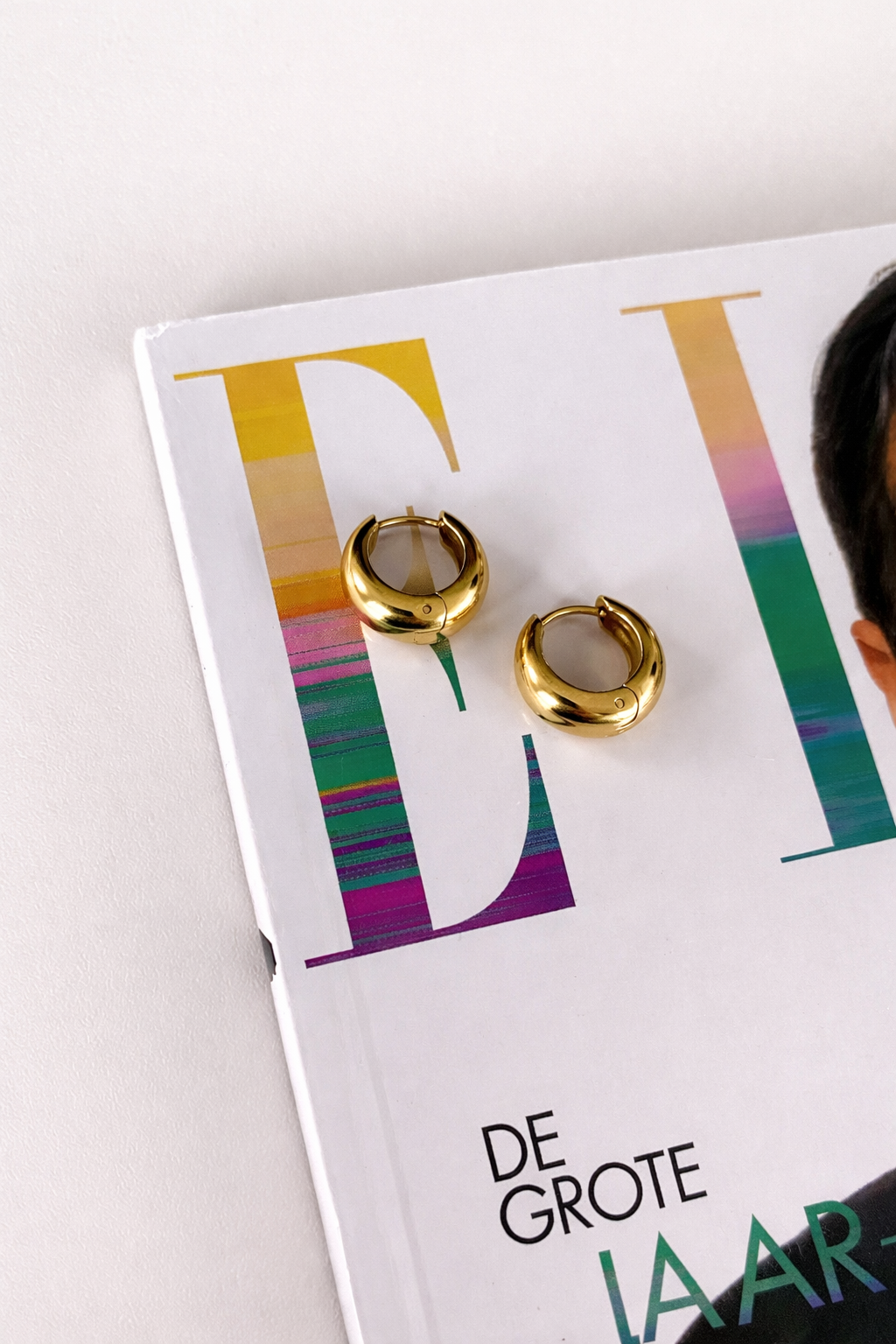 Oorbellen basic hoop YO002 goud