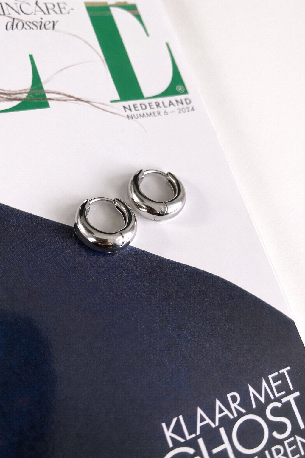 Oorbellen basic hoop YO002 zilver