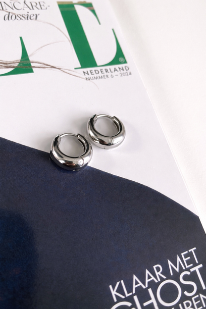 Oorbellen basic hoop YO002 zilver