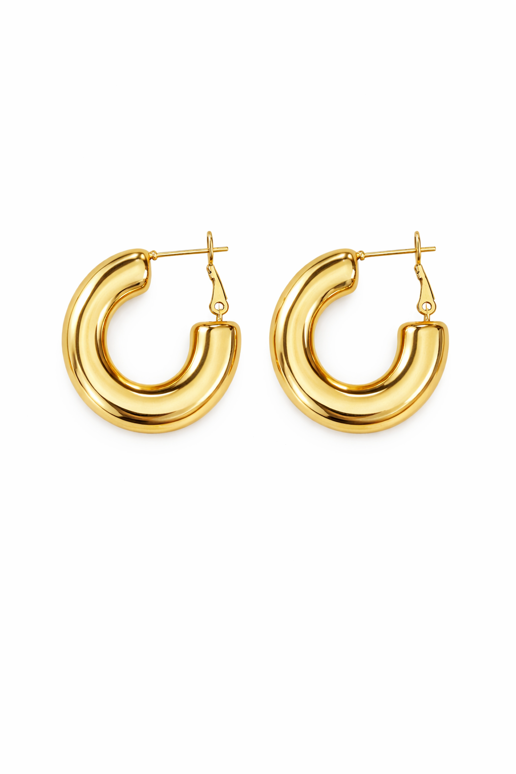 Oorbellen chunky hoops SO003 goud