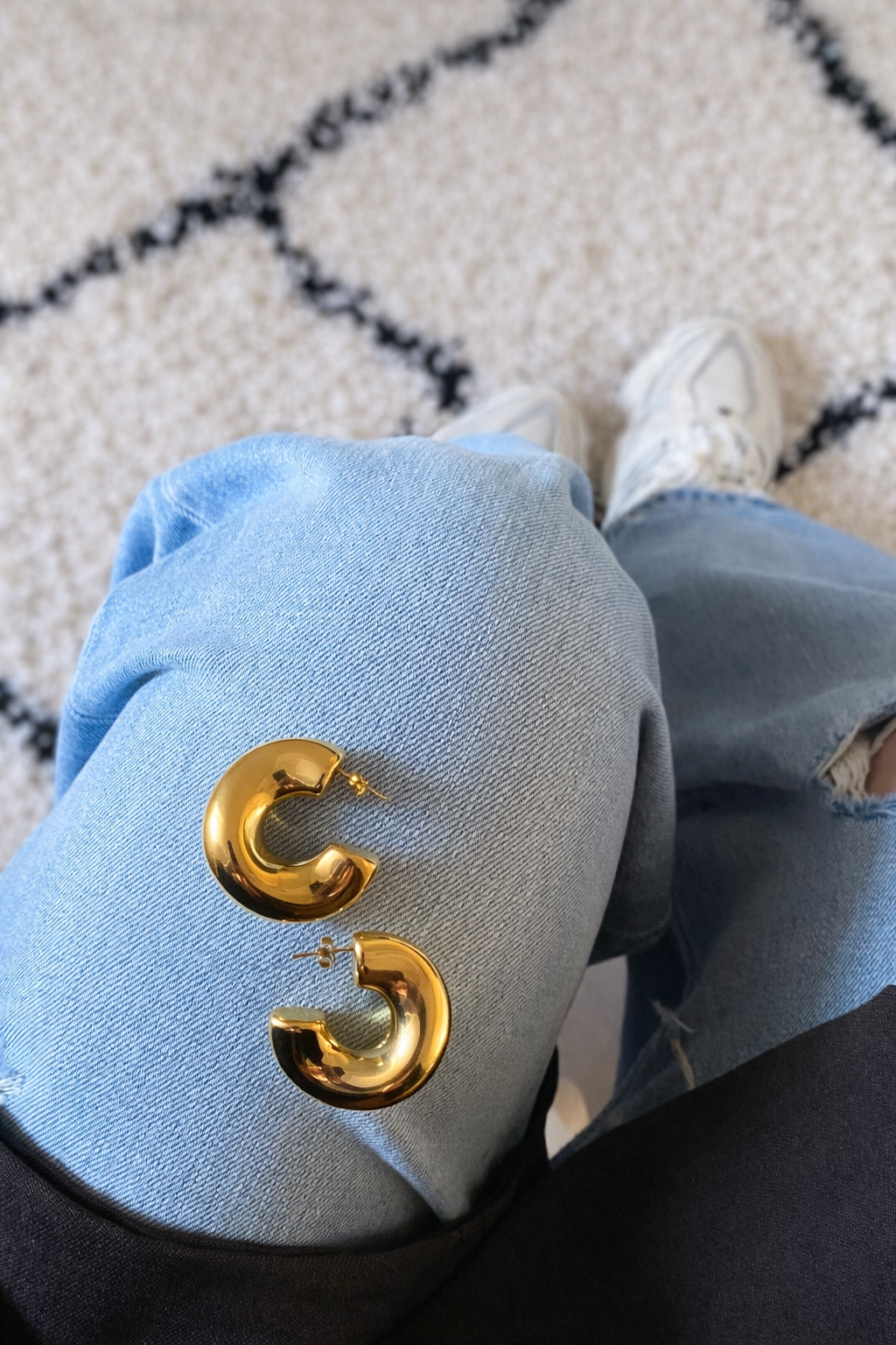 Oorbellen classy hoop SO001 goud