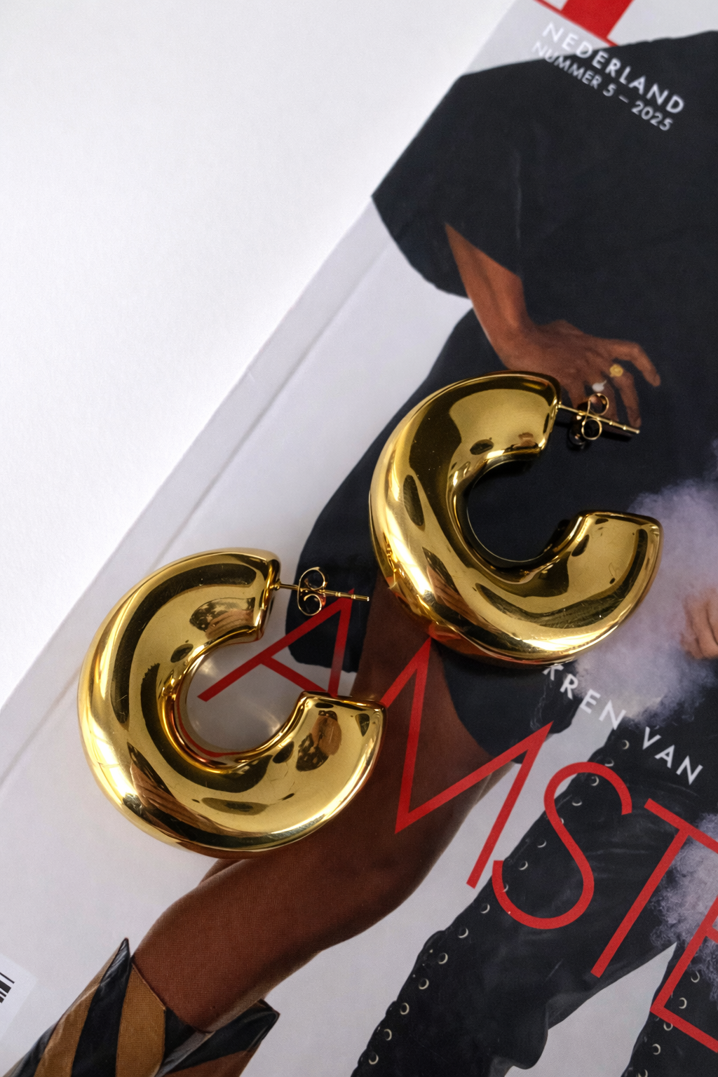 Oorbellen classy hoop SO001 goud