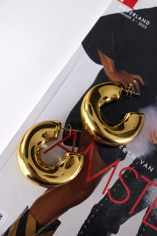 Oorbellen classy hoop SO001 goud
