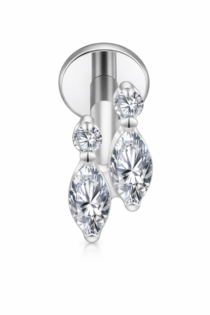 Piercing AP009 zilver