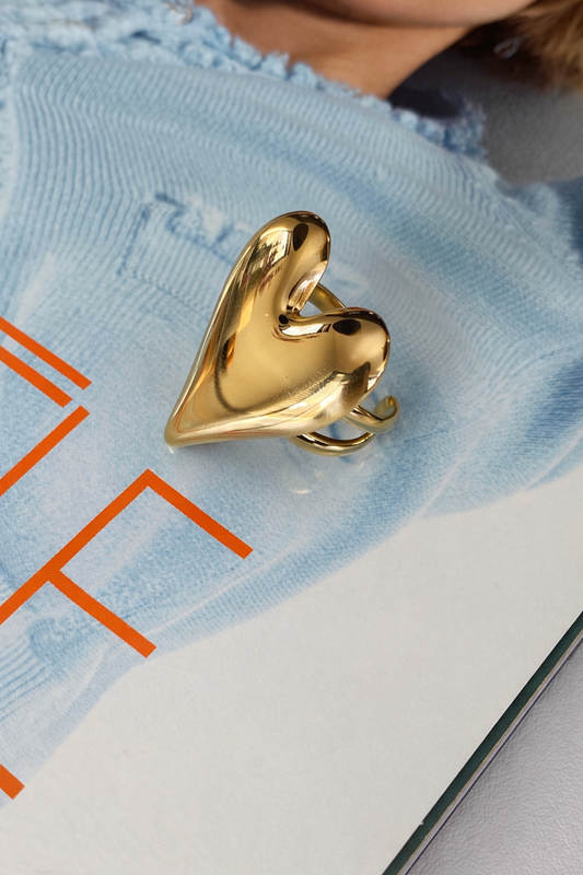 Ring heart YR001 goud