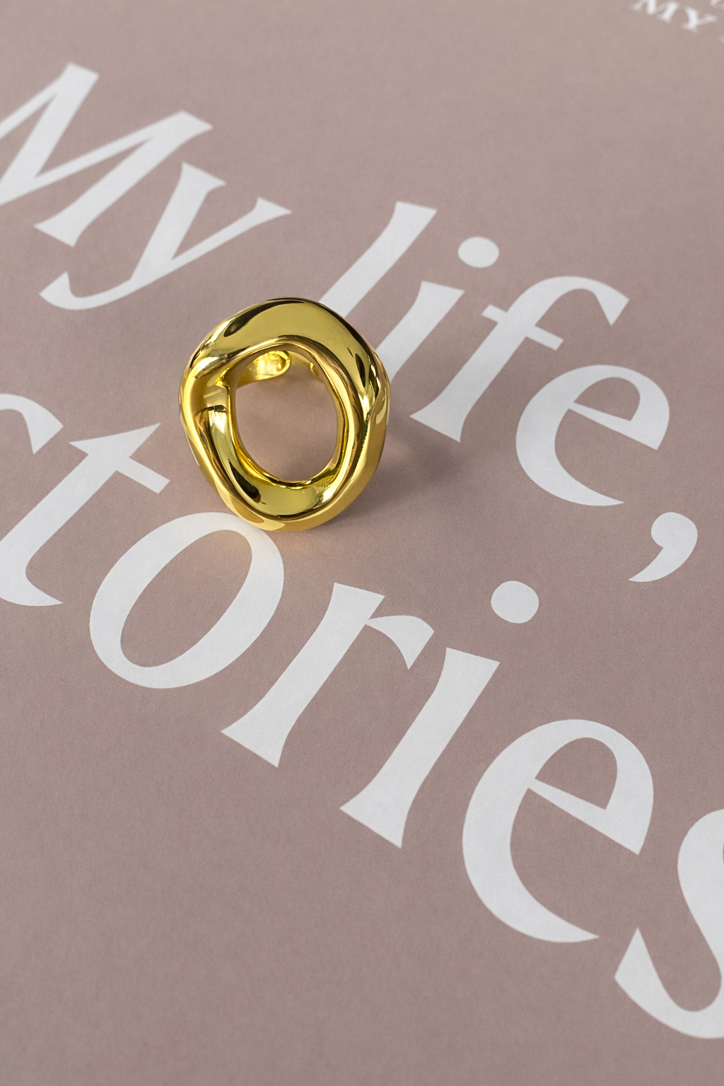 Ring ovaal SR001 goud