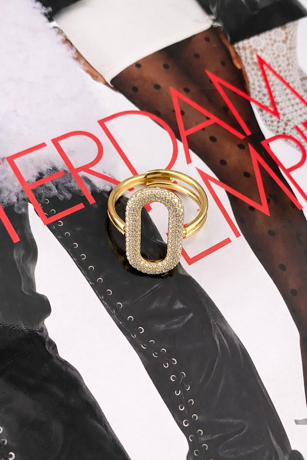 Ring ovaal SR004 goud