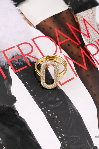 Ring ovaal SR004 goud