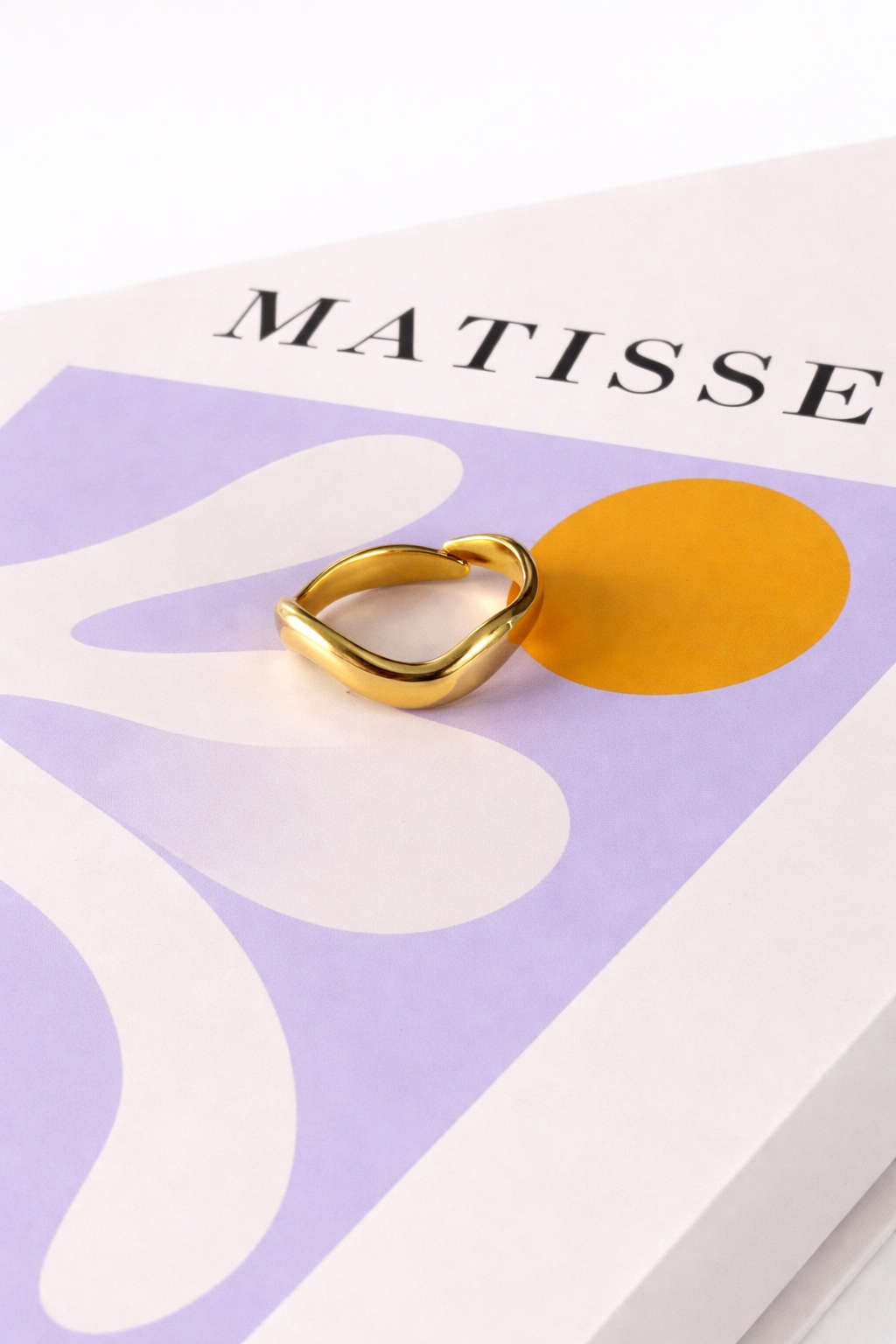 Ring wave MR002 goud