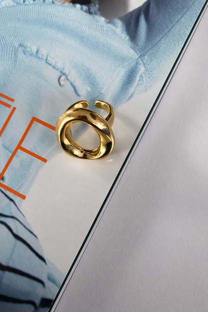 Ring ovaal SR001 goud